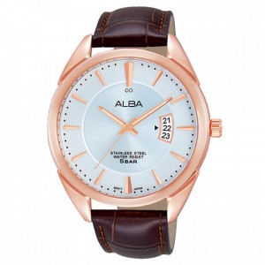 Alba AS9A86X1 Rosegold Brown Leather Alba AS9A86X1 Rosegold Brown Leather